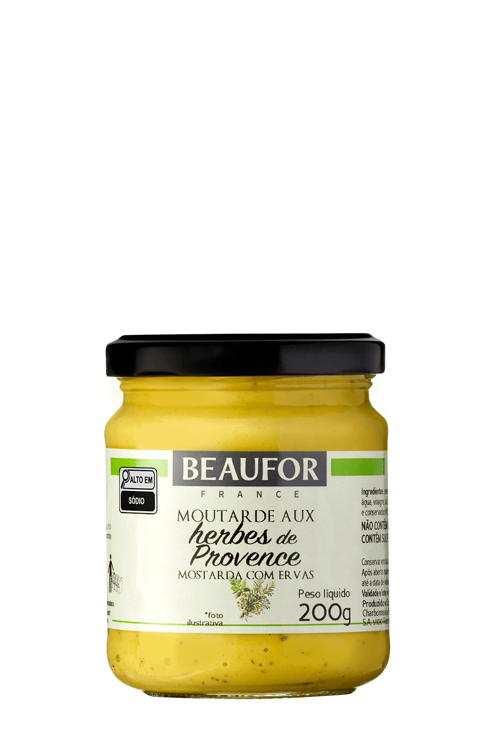 013524 - Mostarda Dijon com Ervas de Provence Beaufor 200g